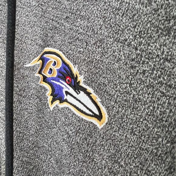 Baltimore Ravens NFL Pro Line Fleece Lined Warm Jacket Hooded Zip SIZE LARGE - Picture 4 of 8